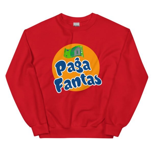 Sudadera original y única con la frase graciosa: Pagafantas Logo, en color rojo