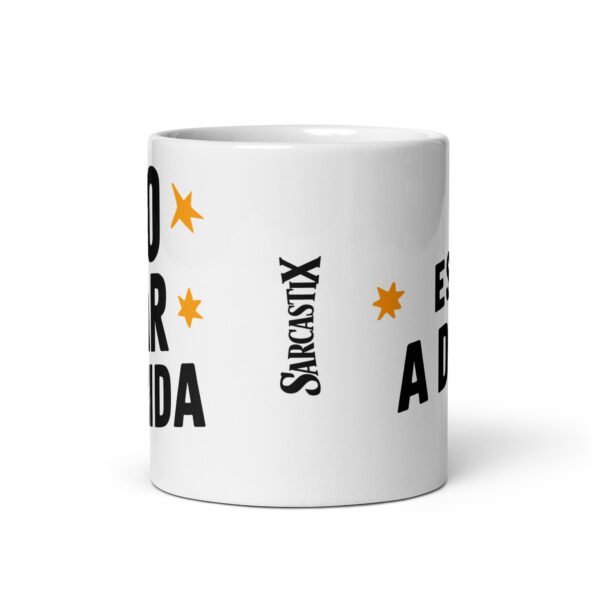 Taza original y única con la frase graciosa: No dar Comida está a Dieta, de frente