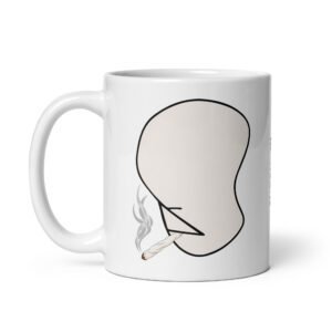 Taza Dignidad fumando Café y cigarro Muñeco de Barro