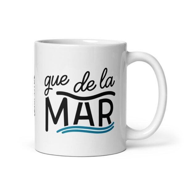 Taza original y única con la frase graciosa: Soy más de Lamer que de La Mar, de lado izquierdo