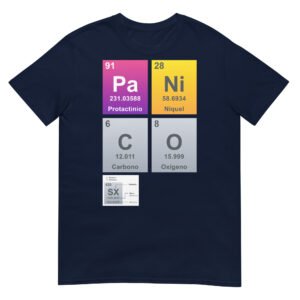 Camiseta PÁNICO elementos químicos